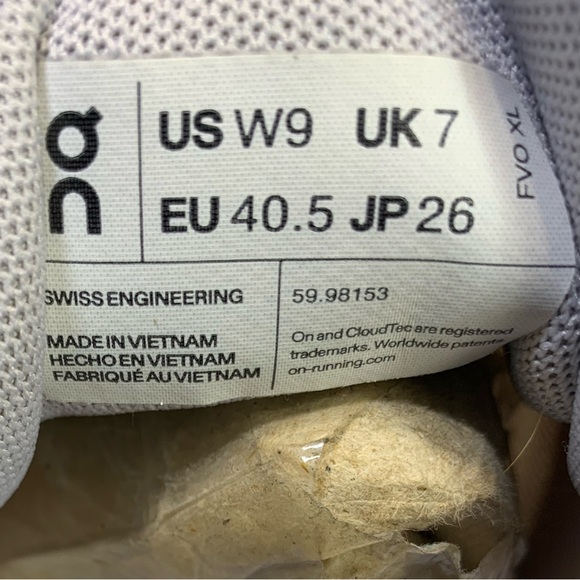 On Cloud 5 Women’s Running Walking Sneakers Pink & Grey Shoe Size- 9 - Picture 11 of 11